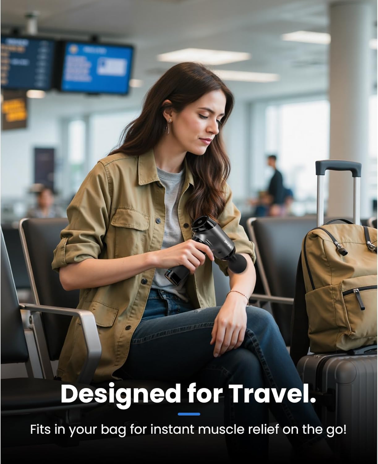 BOB AND BRAD T2 Pro Massage Gun with Heat and Cold, Deep Tissue Percussion Massager Gun for Pain Relief, Muscle Massager, Electric Back Massagers for Professional Athletes Home Gym Travel