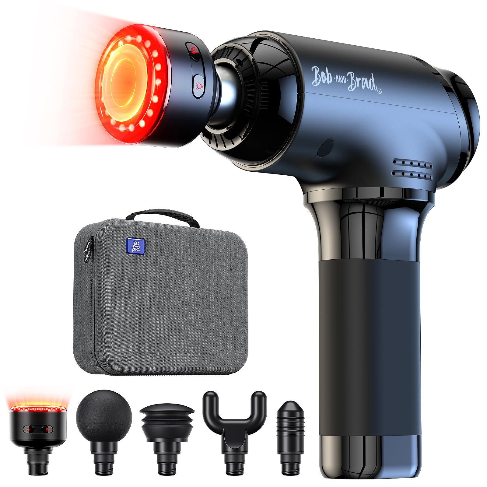BOB AND BRAD T2 Pro Massage Gun with Heat and Cold, Deep Tissue Percussion Massager Gun for Pain Relief, Muscle Massager, Electric Back Massagers for Professional Athletes Home Gym Travel