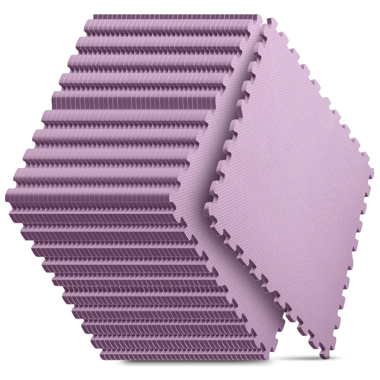 Home Gym Mat, Puzzle Exercise Mat, EVA Interlocking Foam Floor Tiles for Home Workout Equipment and Kids' Play Areas - Black, 24 in x 24 in x ½ in - 12 Tiles (Black, 12 Pack, 48 SQ FT)