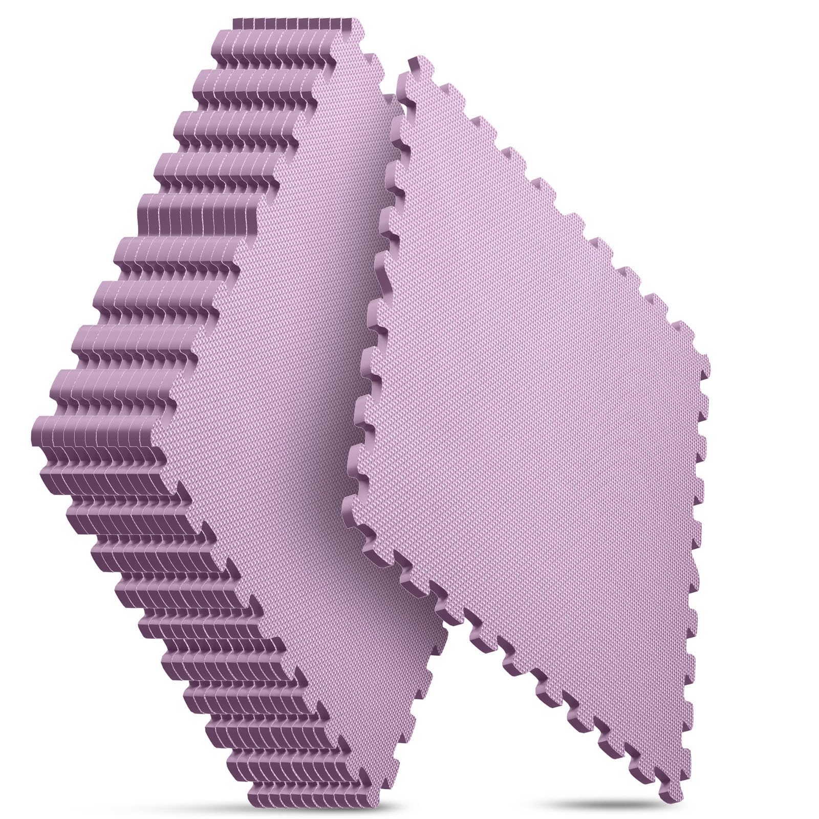 Home Gym Mat, Puzzle Exercise Mat, EVA Interlocking Foam Floor Tiles for Home Workout Equipment and Kids' Play Areas - Black, 24 in x 24 in x ½ in - 12 Tiles (Black, 12 Pack, 48 SQ FT)