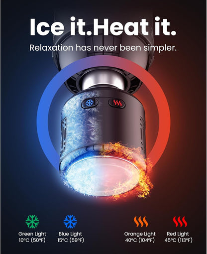 BOB AND BRAD T2 Pro Massage Gun with Heat and Cold, Deep Tissue Percussion Massager Gun for Pain Relief, Muscle Massager, Electric Back Massagers for Professional Athletes Home Gym Travel