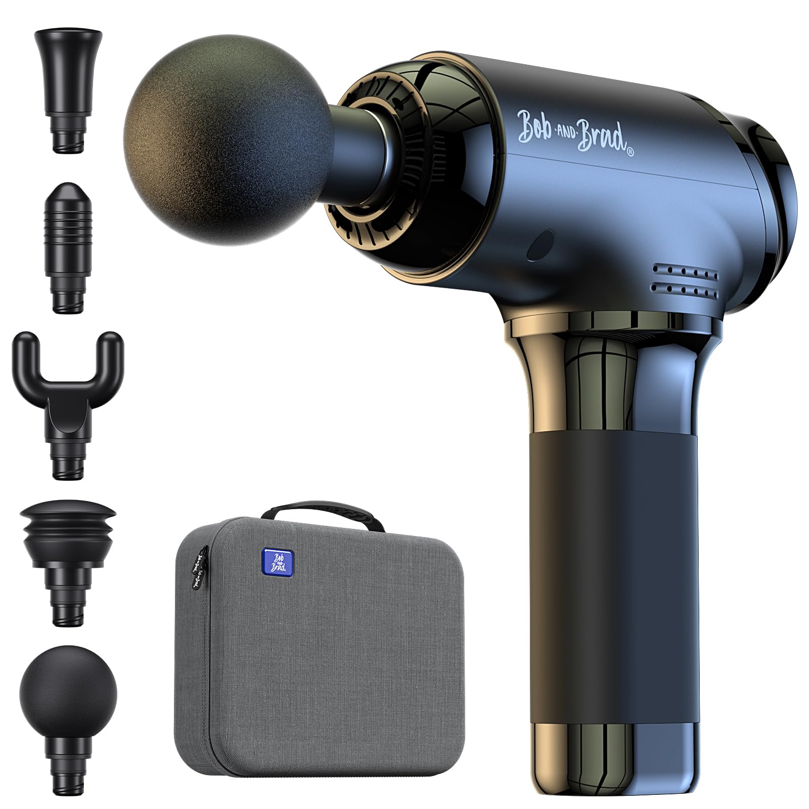 BOB AND BRAD T2 Pro Massage Gun with Heat and Cold, Deep Tissue Percussion Massager Gun for Pain Relief, Muscle Massager, Electric Back Massagers for Professional Athletes Home Gym Travel