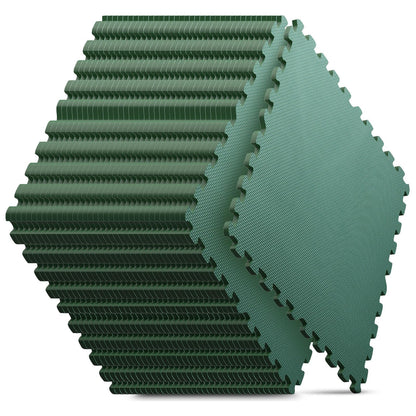 Home Gym Mat, Puzzle Exercise Mat, EVA Interlocking Foam Floor Tiles for Home Workout Equipment and Kids' Play Areas - Black, 24 in x 24 in x ½ in - 12 Tiles (Black, 12 Pack, 48 SQ FT)