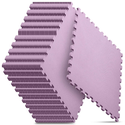 Home Gym Mat, Puzzle Exercise Mat, EVA Interlocking Foam Floor Tiles for Home Workout Equipment and Kids' Play Areas - Black, 24 in x 24 in x ½ in - 12 Tiles (Black, 12 Pack, 48 SQ FT)