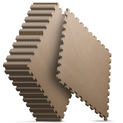 Home Gym Mat, Puzzle Exercise Mat, EVA Interlocking Foam Floor Tiles for Home Workout Equipment and Kids' Play Areas - Black, 24 in x 24 in x ½ in - 12 Tiles (Black, 12 Pack, 48 SQ FT)